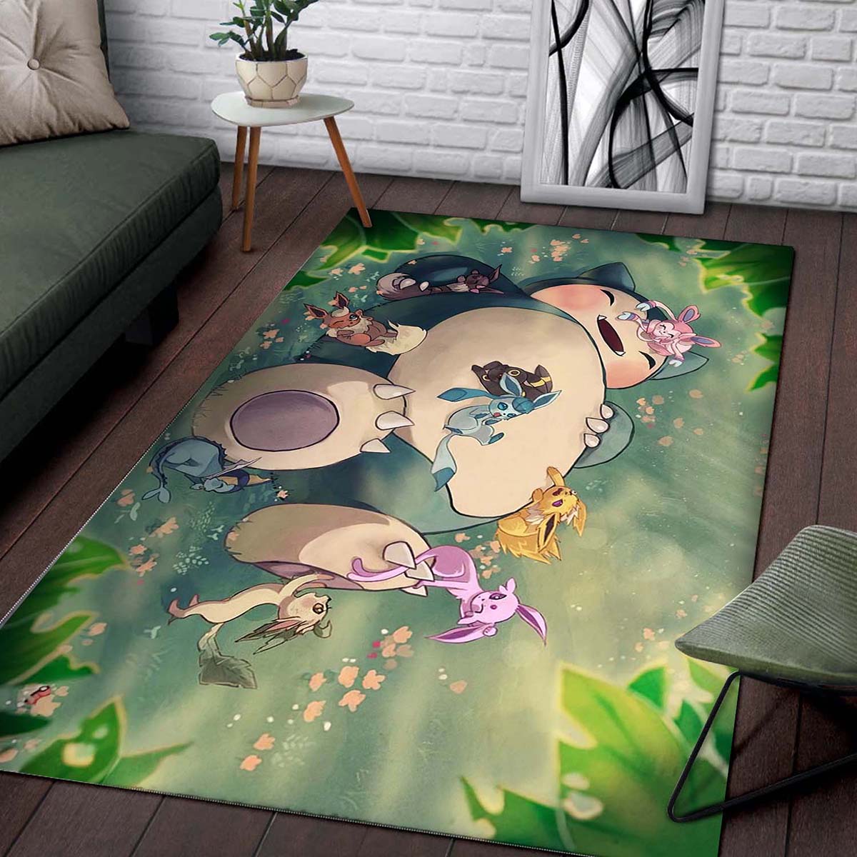 Ronflex Eeveelutions Nap Pokemon Teppich 2
