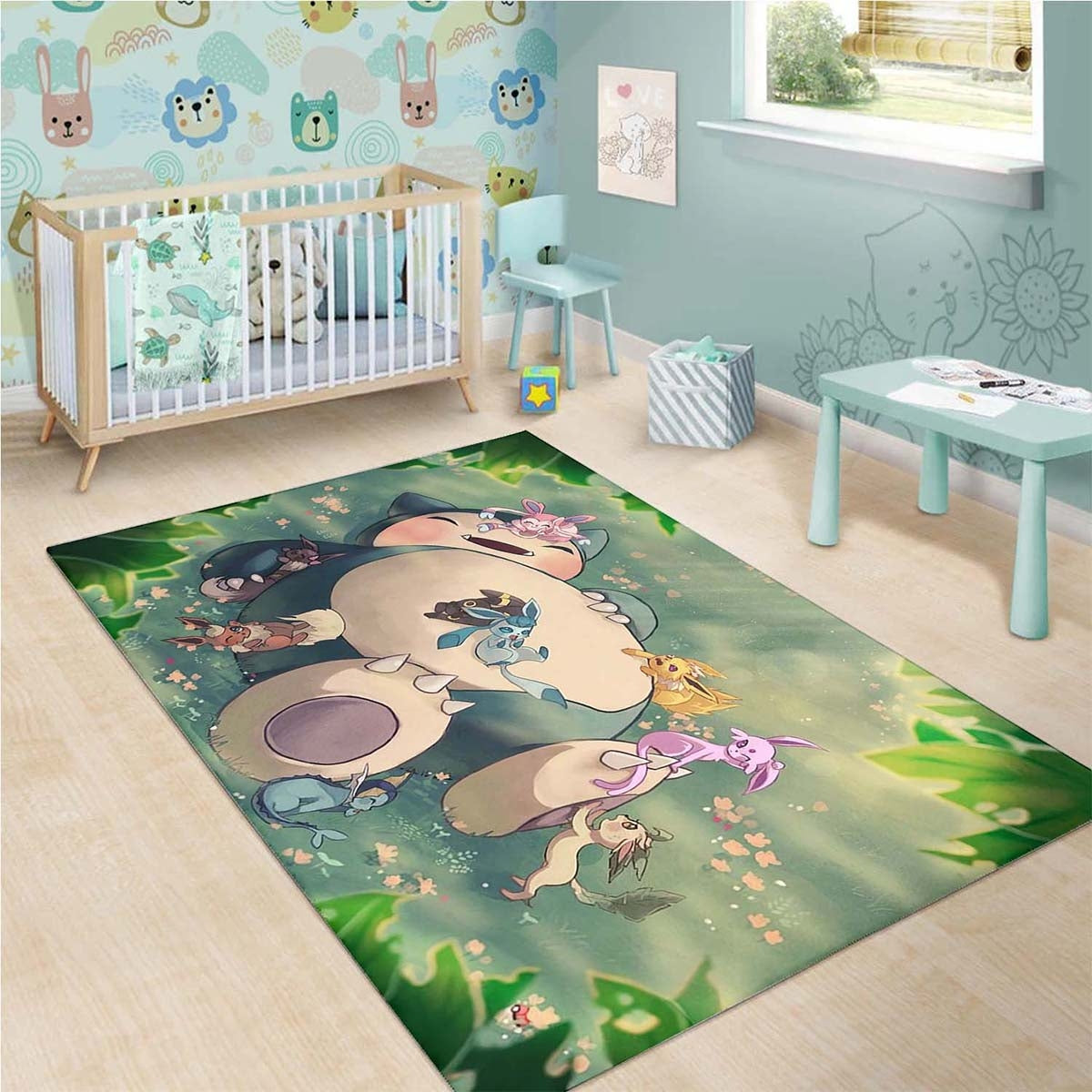 Ronflex Eeveelutions Nap Pokemon Teppich