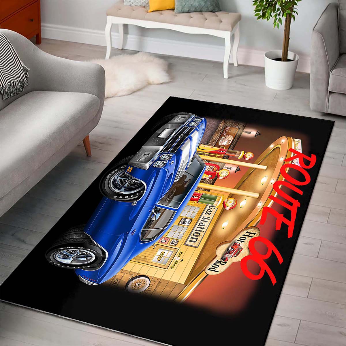 Route 66 1970 Chevelle Teppich 3