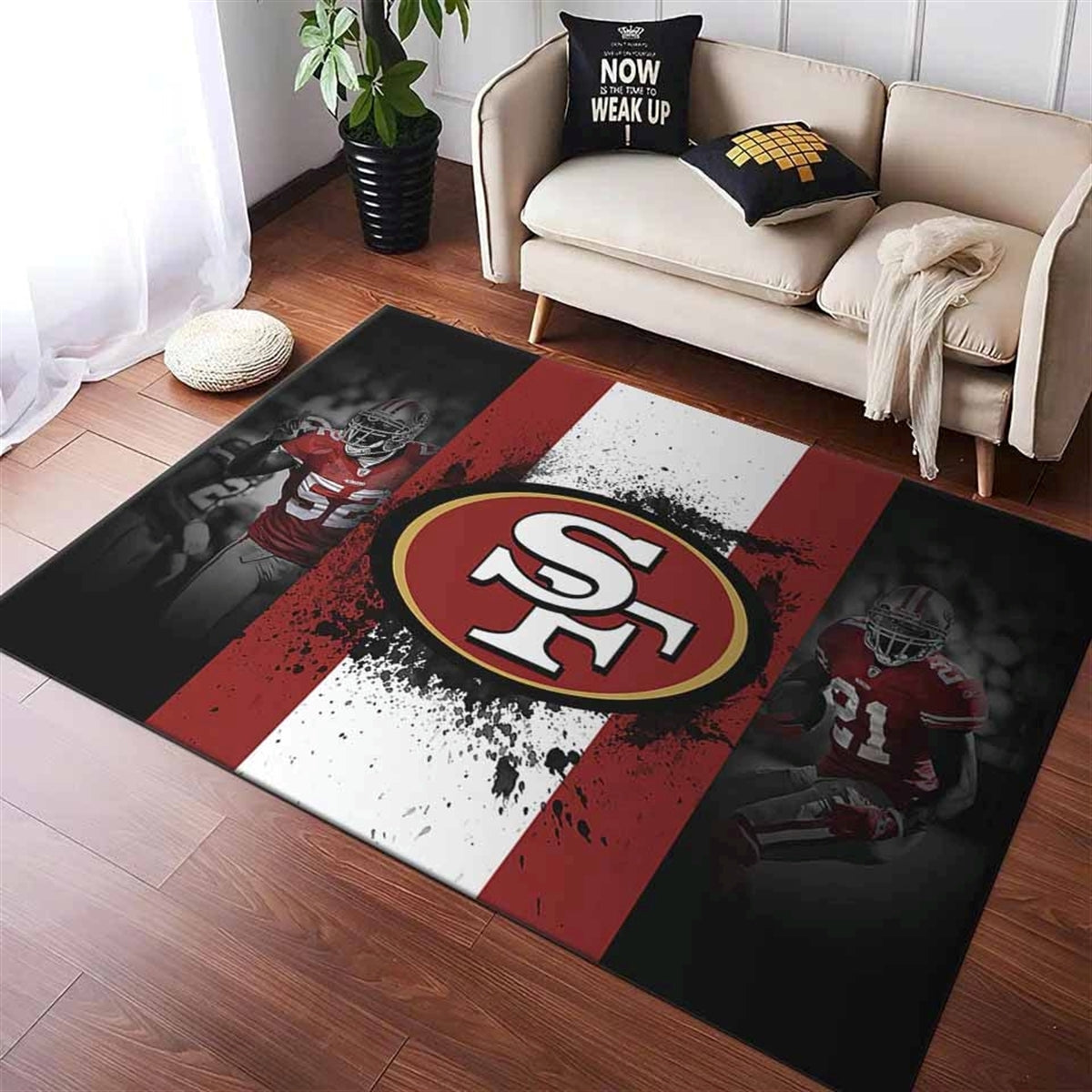San Francisco 49ers Fuballmannschaft Teppich