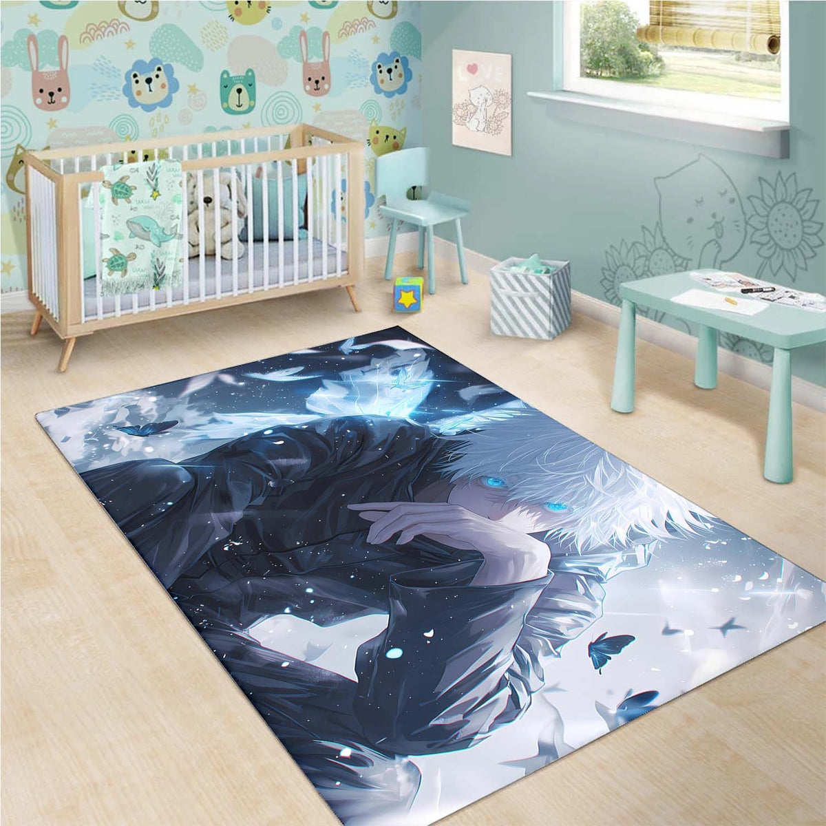 Satoru Gojo Blue Teppich