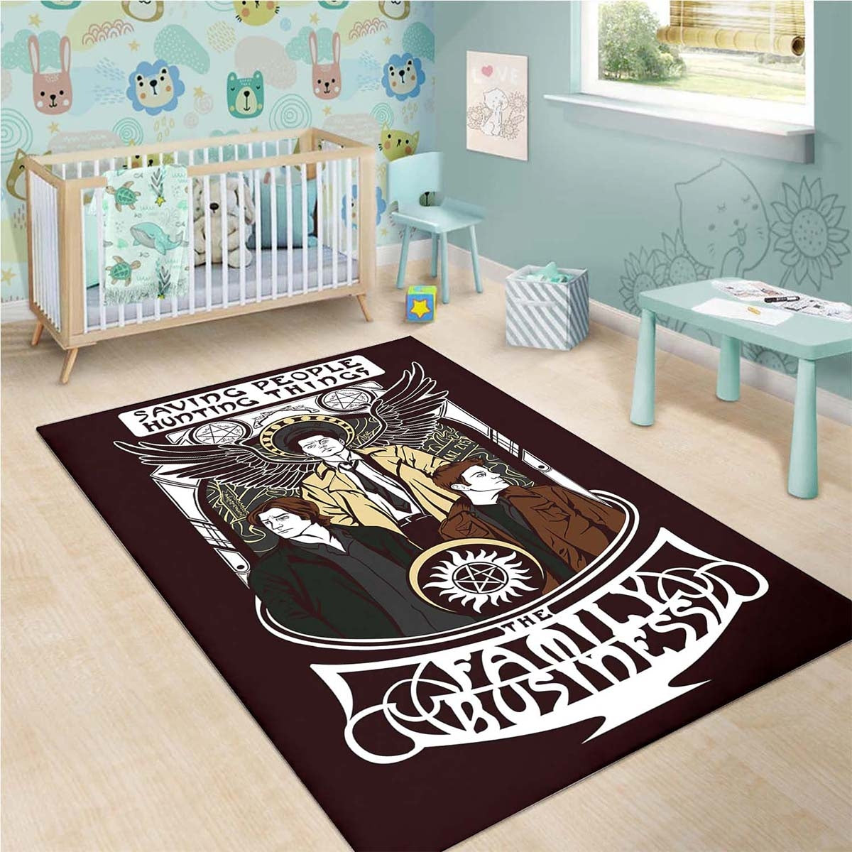Saving People Hunting Things The Family Business Teppich