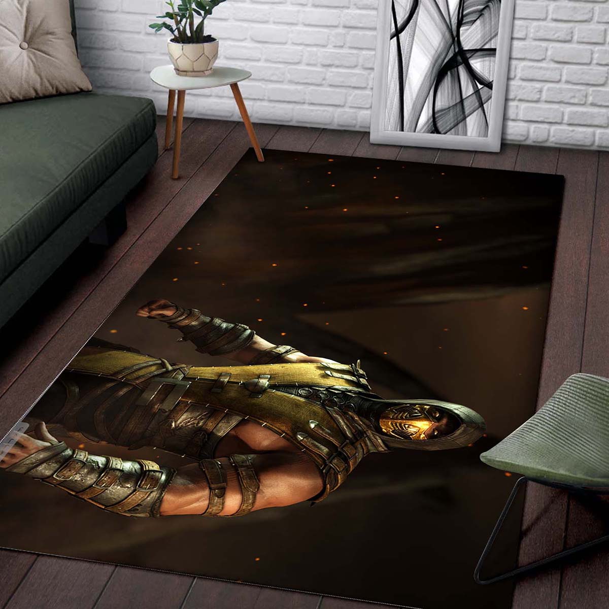 Scorpion Mortal Kombat X 4K Teppich 2