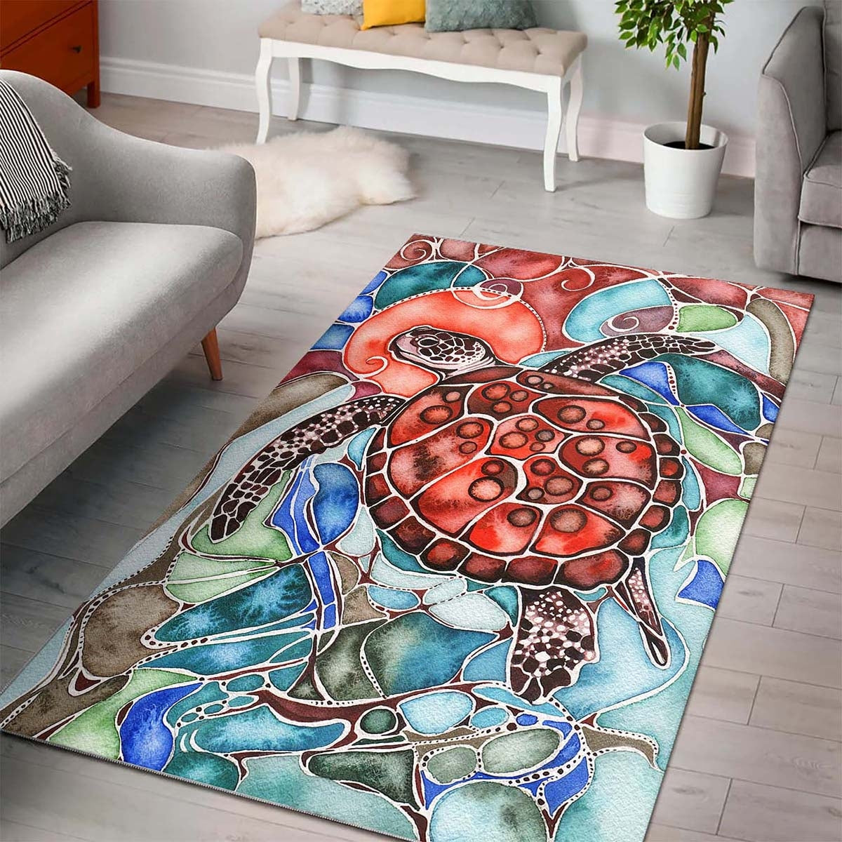 Sea Turtle De0509172r Teppich