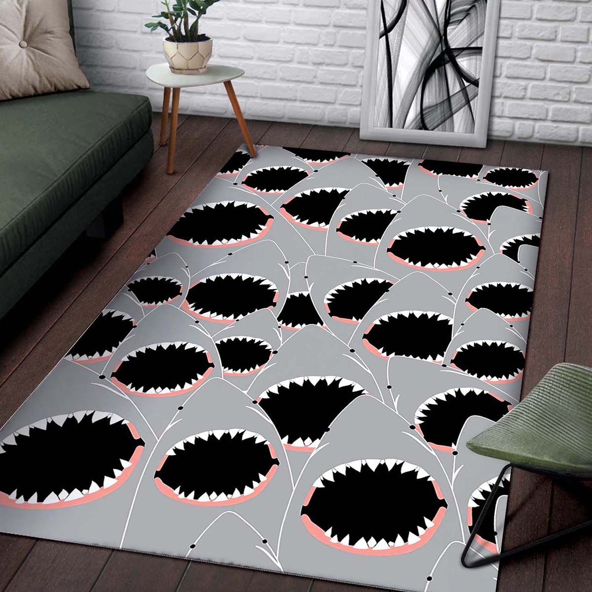 Shark Frenzy Art Teppich 2