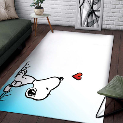 Snoopy Blue & White Teppich 2