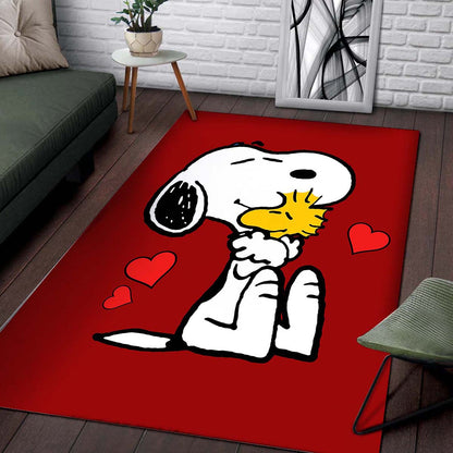 Snoopy Kuschel Woodstock Rot 01 Teppich 2