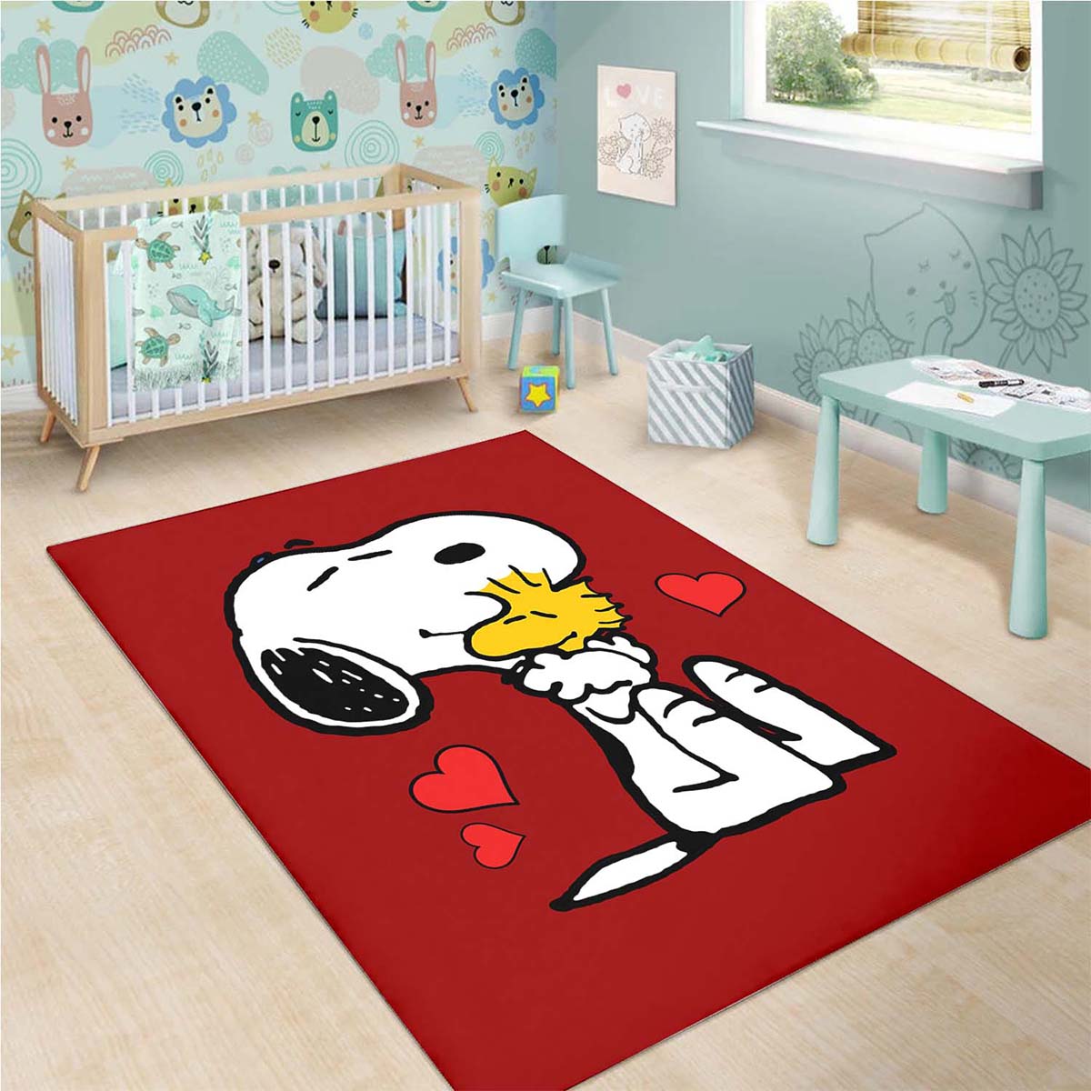 Snoopy Kuschel Woodstock Rot 01 Teppich 3
