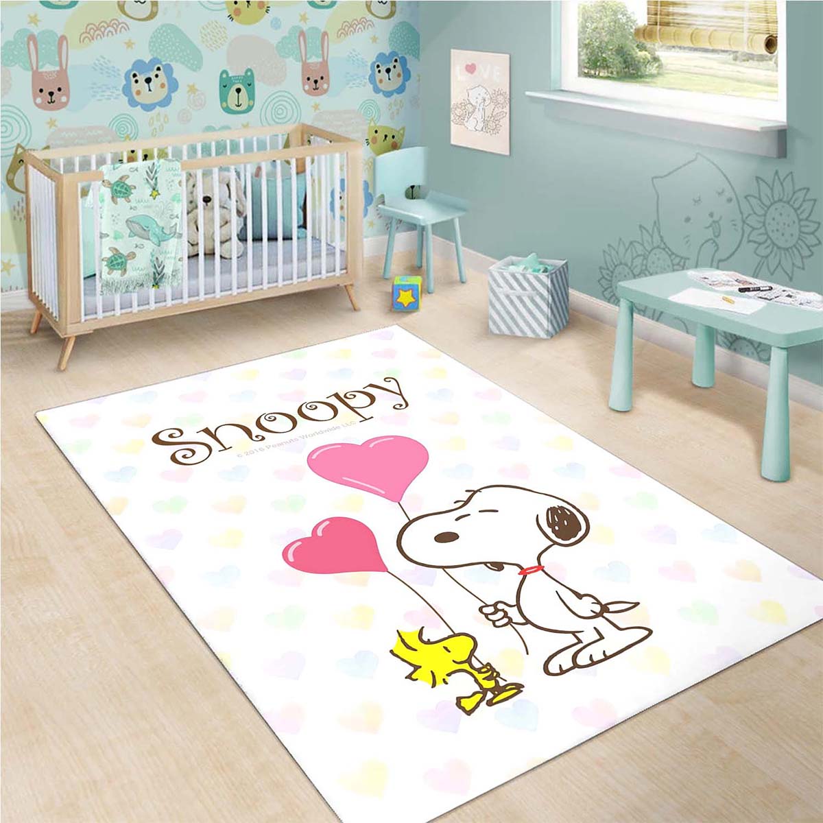 Snoopy Love Teppich 3