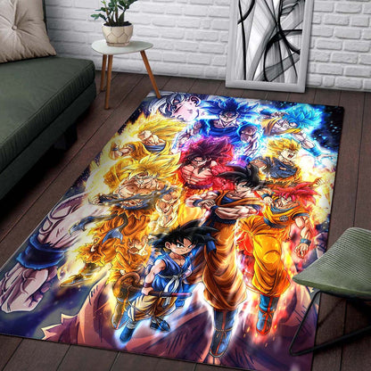 Son Goku Super Saiyan Dragon Ball Z Teppich 2