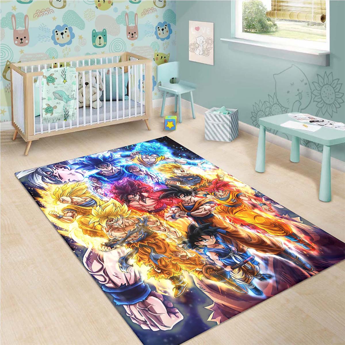 Son Goku Super Saiyan Dragon Ball Z Teppich 3