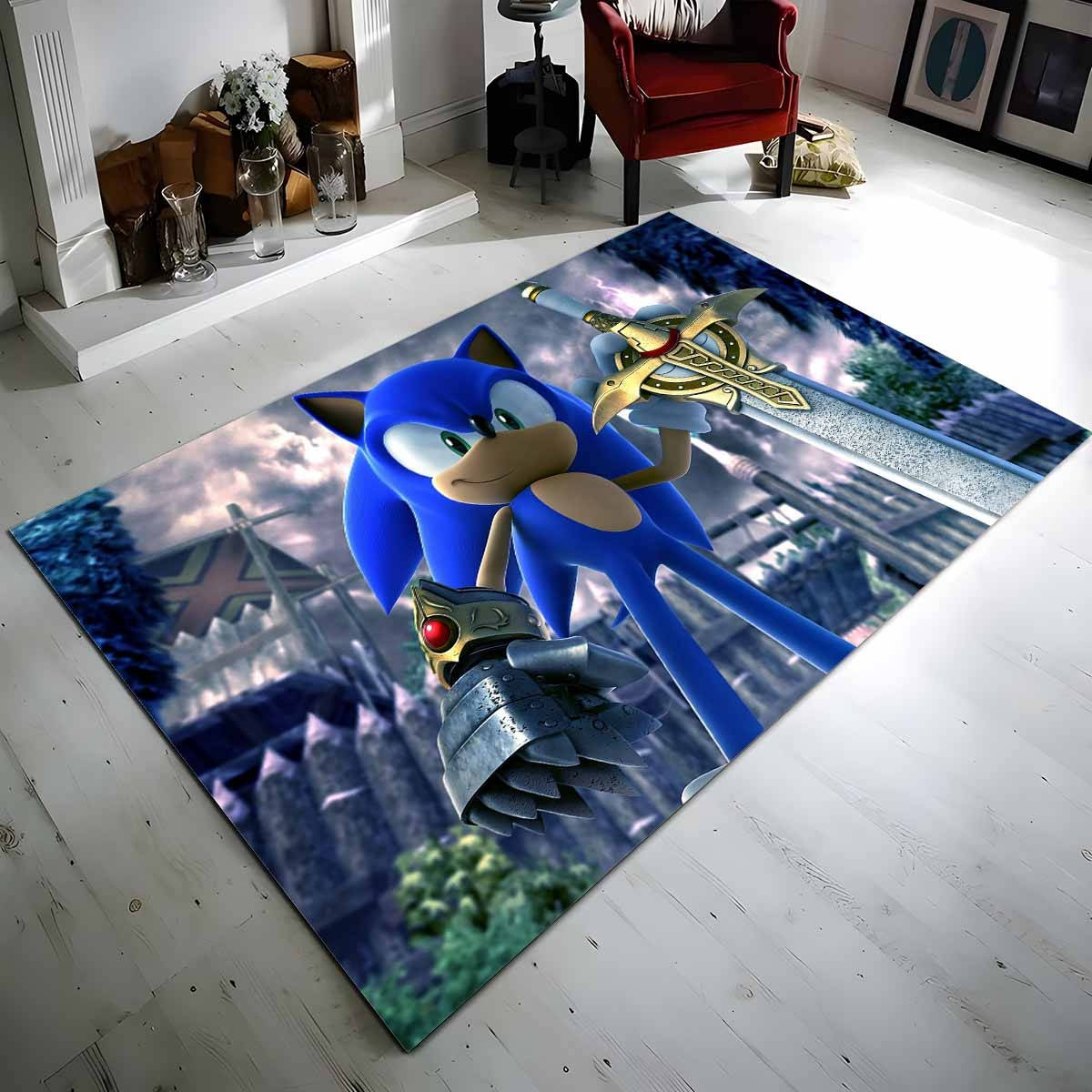 Sonic Und Der Schwarze Ritter Breitbild Teppich