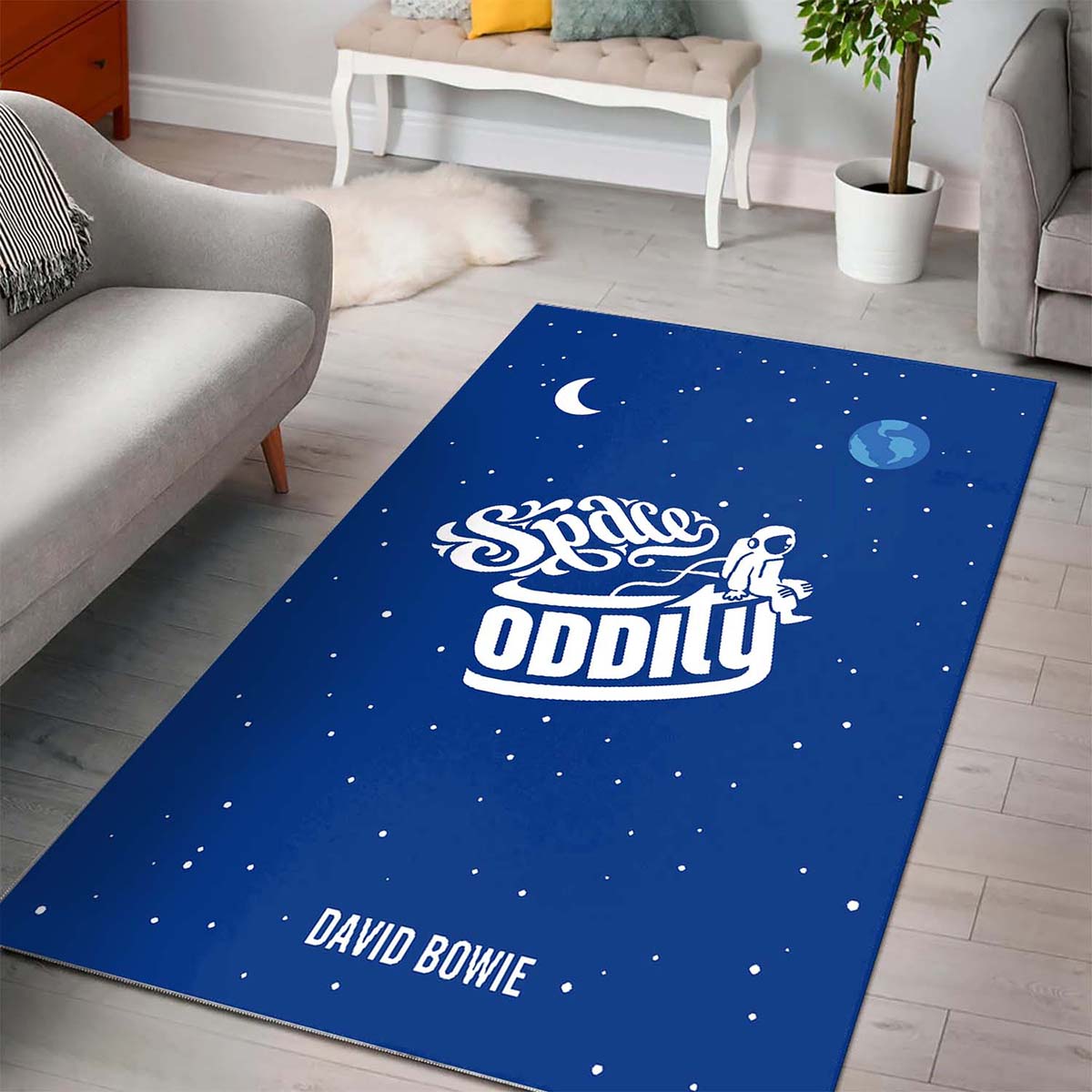 Space Oddity David Bowie Music Art Teppich 3