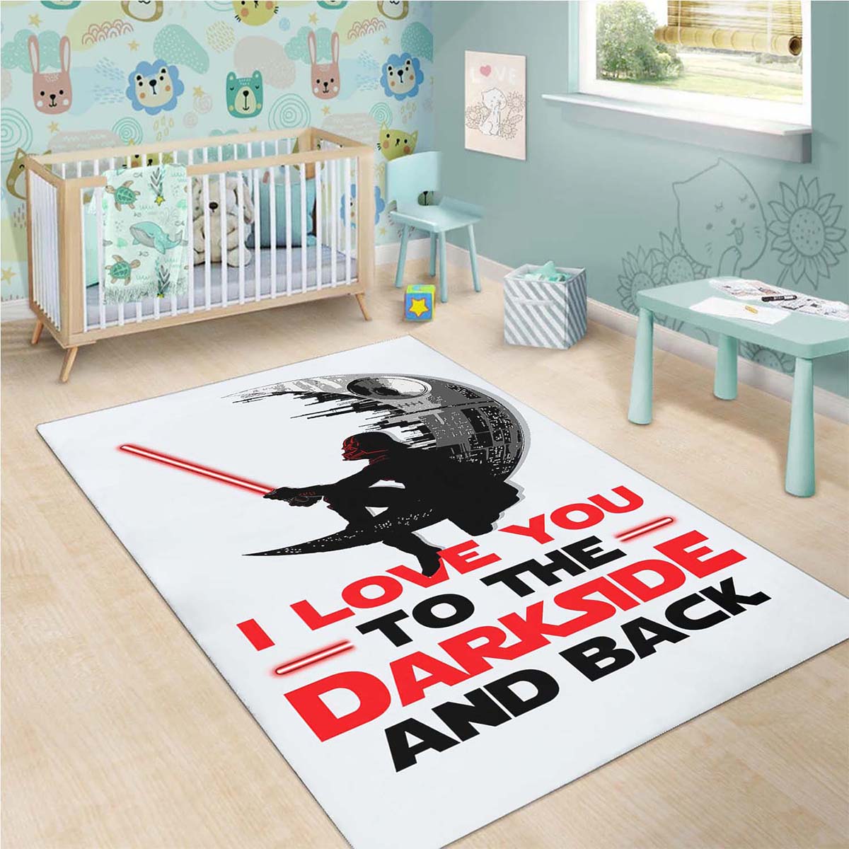 Star Wars I Love You To The Darkside Teppich 3