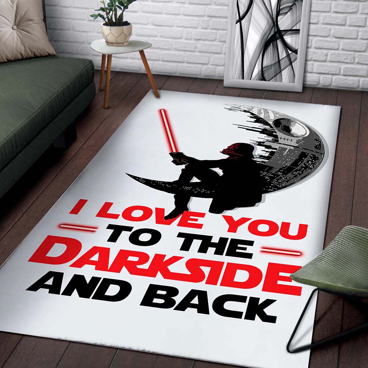 Star Wars I Love You To The Darkside Teppich 2