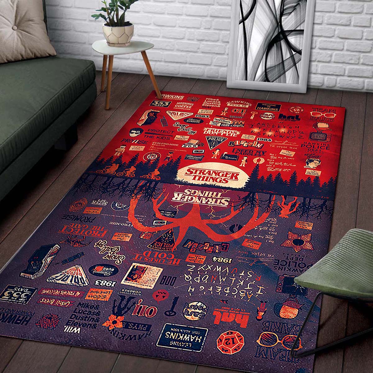 Stranger Things Wohnzimmer Dekor Teppich 2