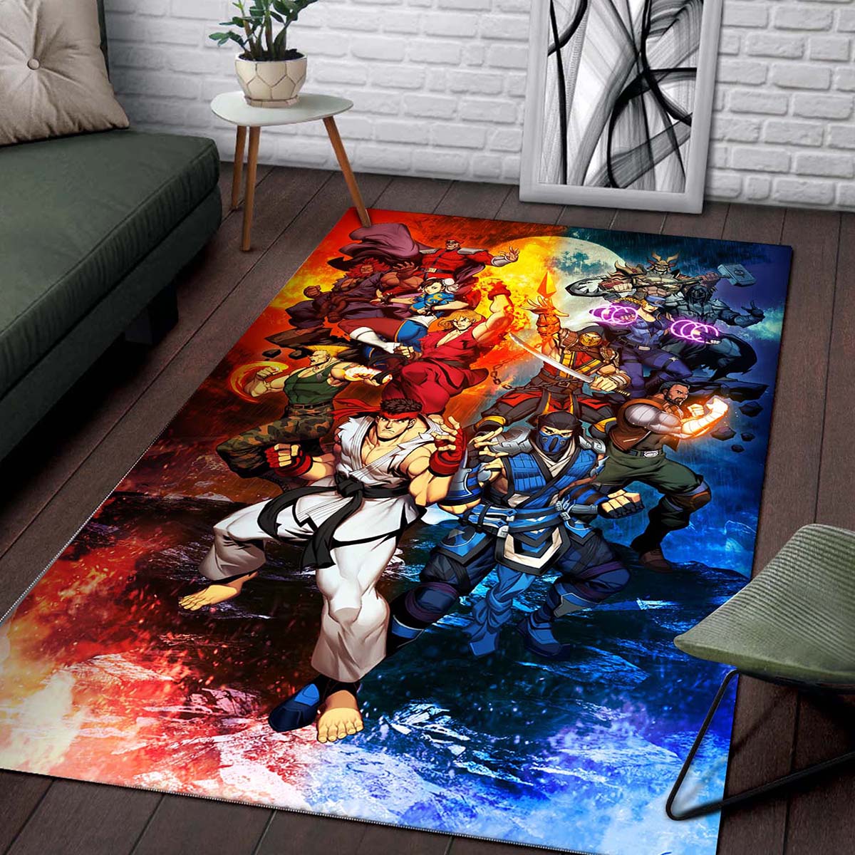 Street Fighter vs Mortal Kombat Teppich 2