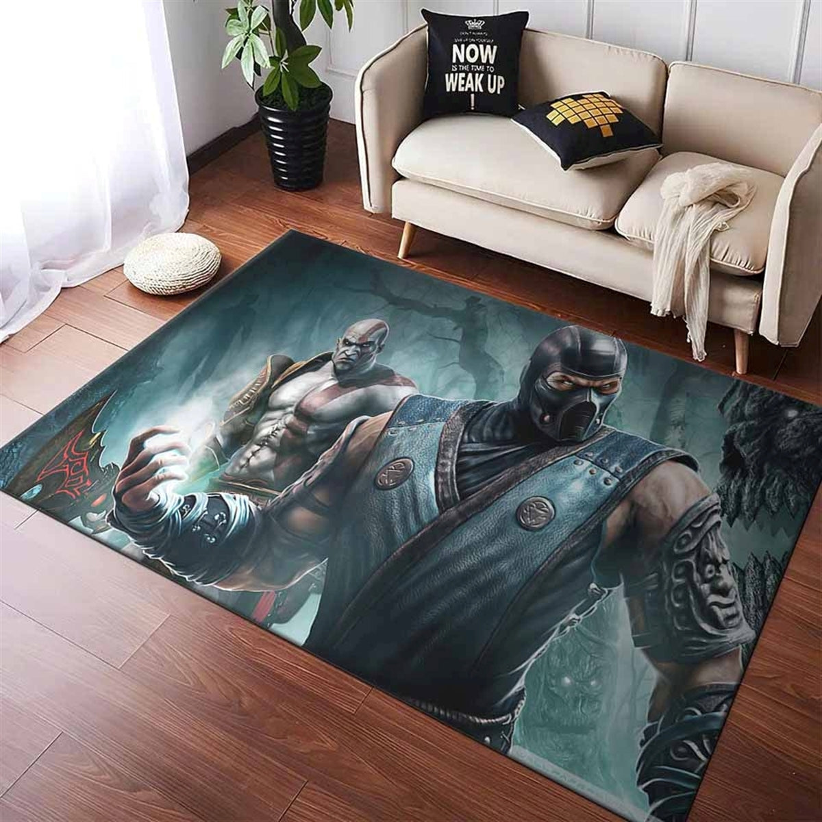 Sub Zero und Kratos Teppich
