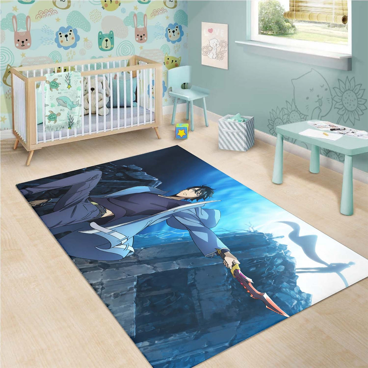 Sung Jinwoo Blue Teppich