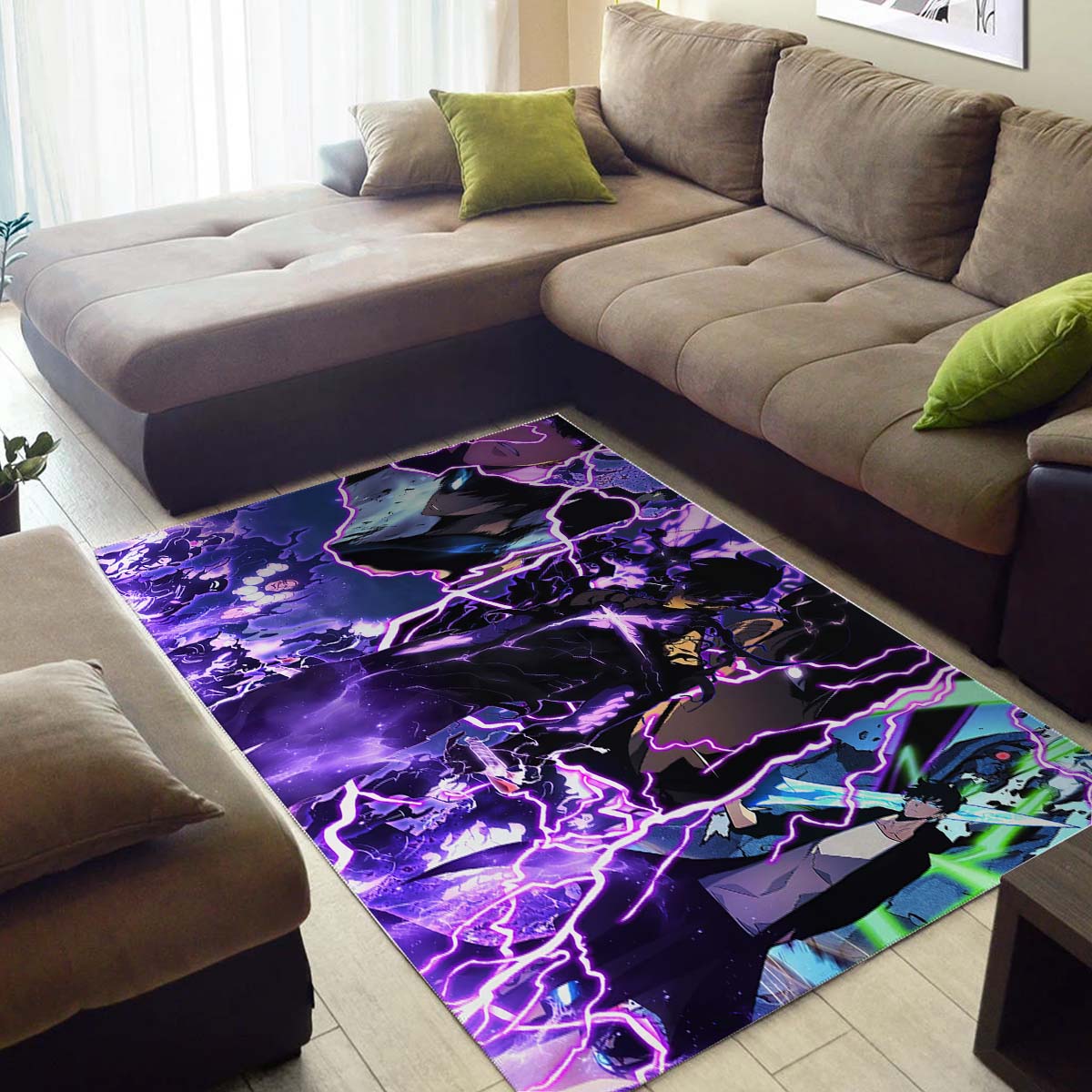 Sung Jinwoo Neon Teppich 3