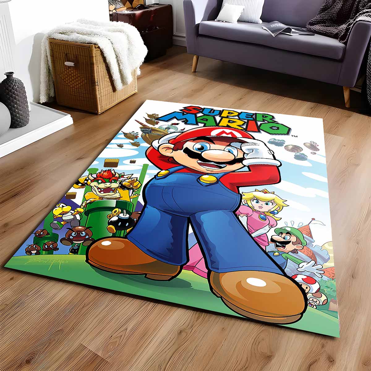 Super Mario 21 Teppich