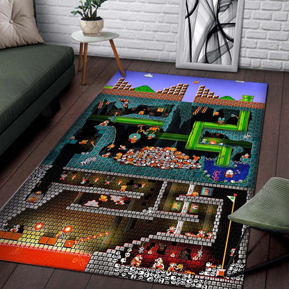 Super Mario Bros The Pit Teppich 2