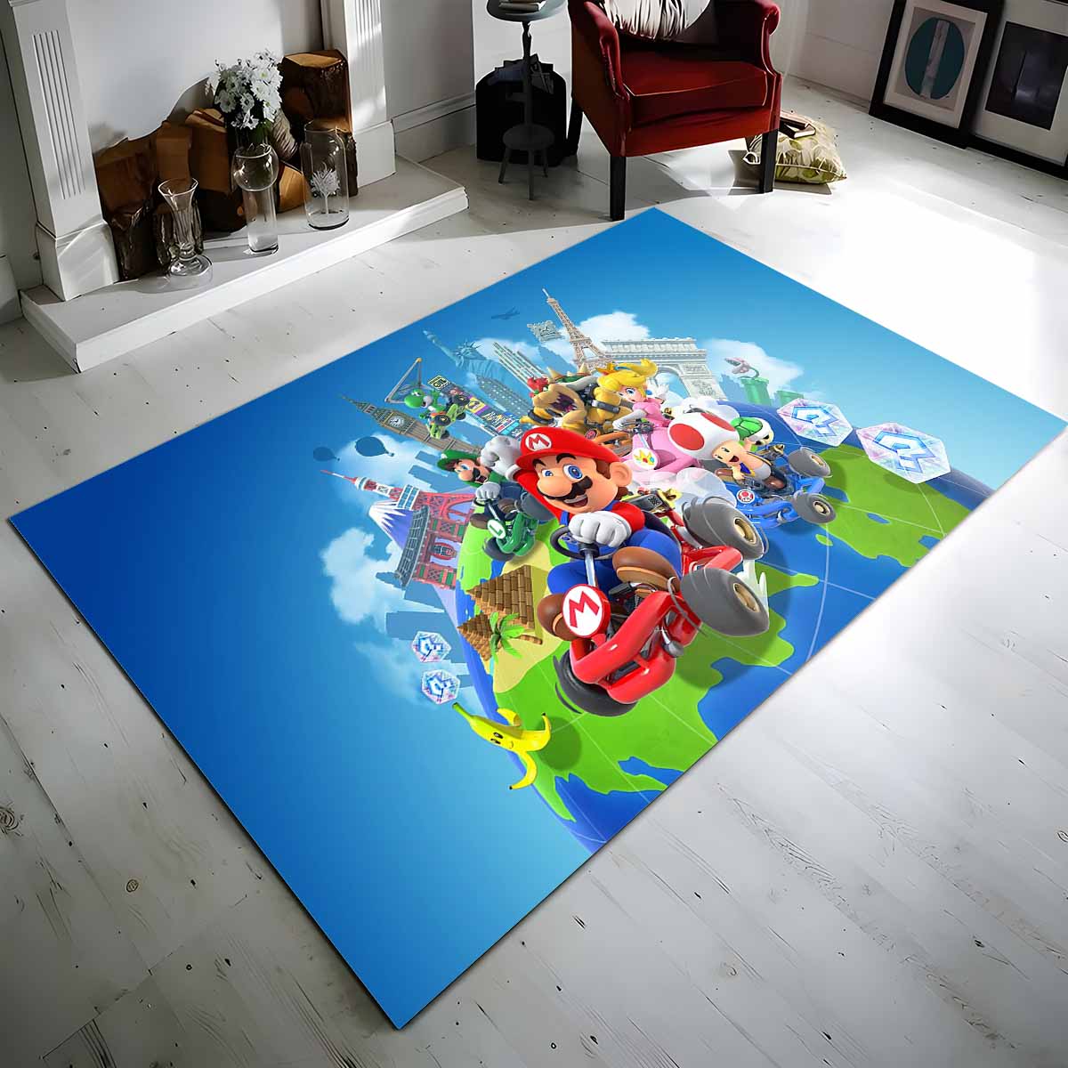Super Mario Charaktere 1 Teppich