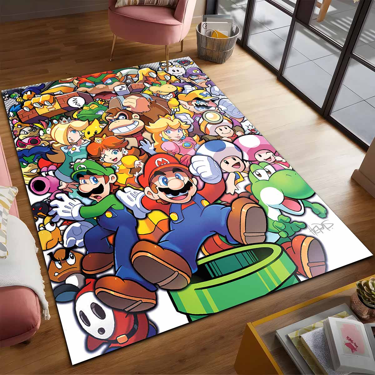 Super Mario Charaktere 12 Teppich 2