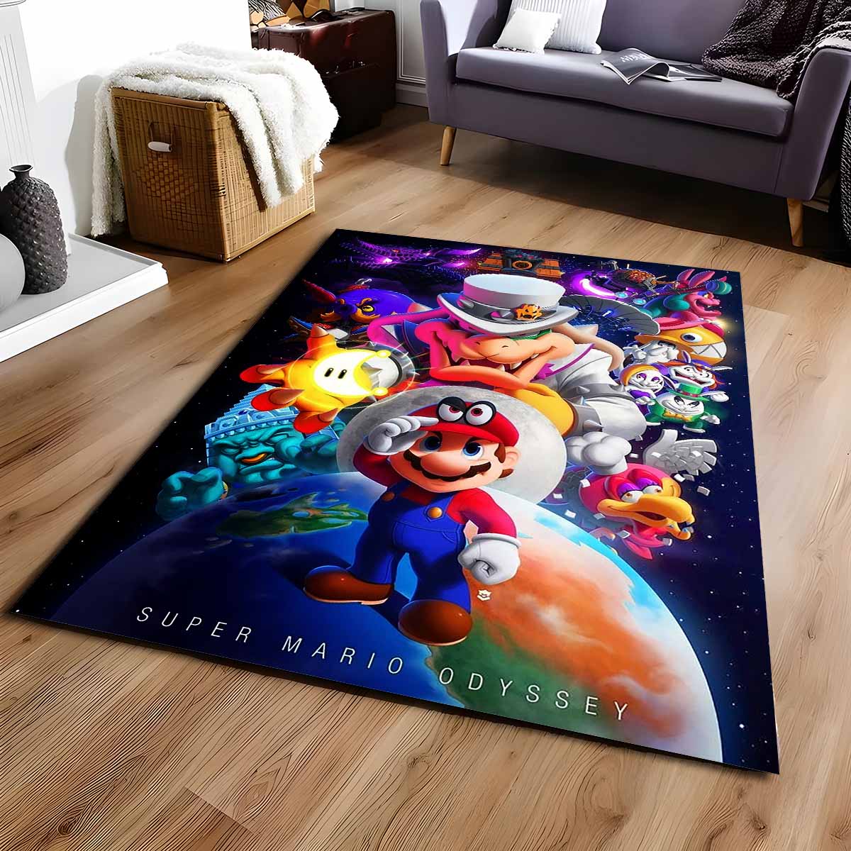 Super Mario Charaktere 25 Teppich