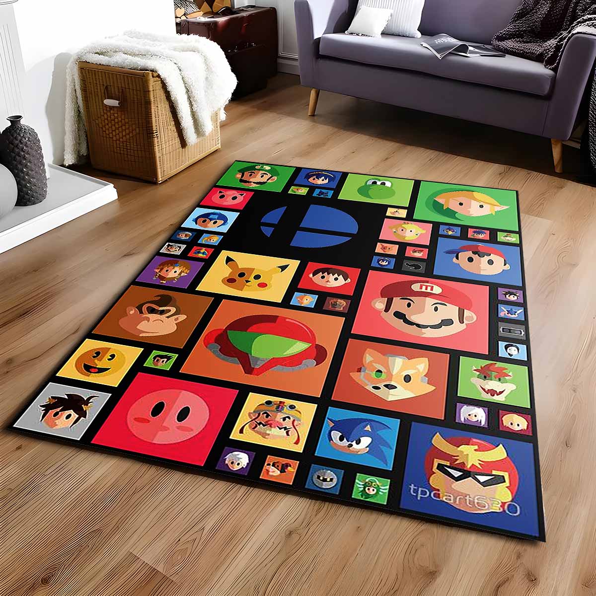 Super Mario Charaktere 26 Teppich