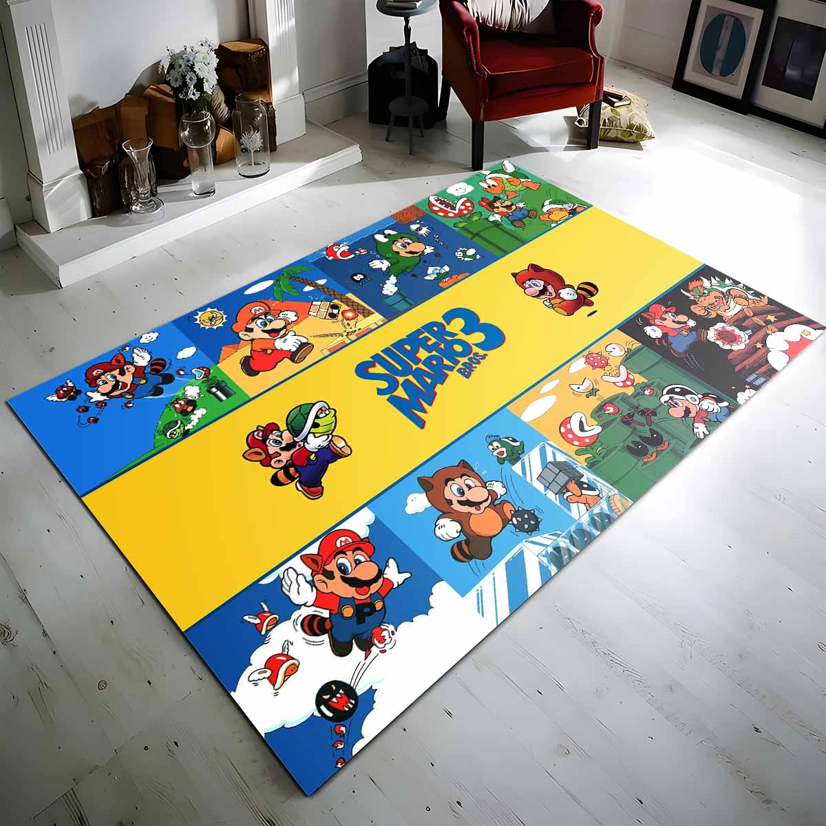 Super Mario Charaktere 28 Teppich