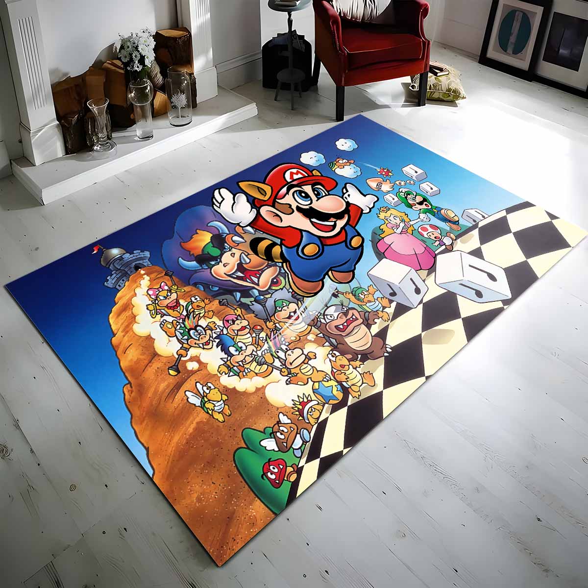 Super Mario Charaktere 33 Teppich