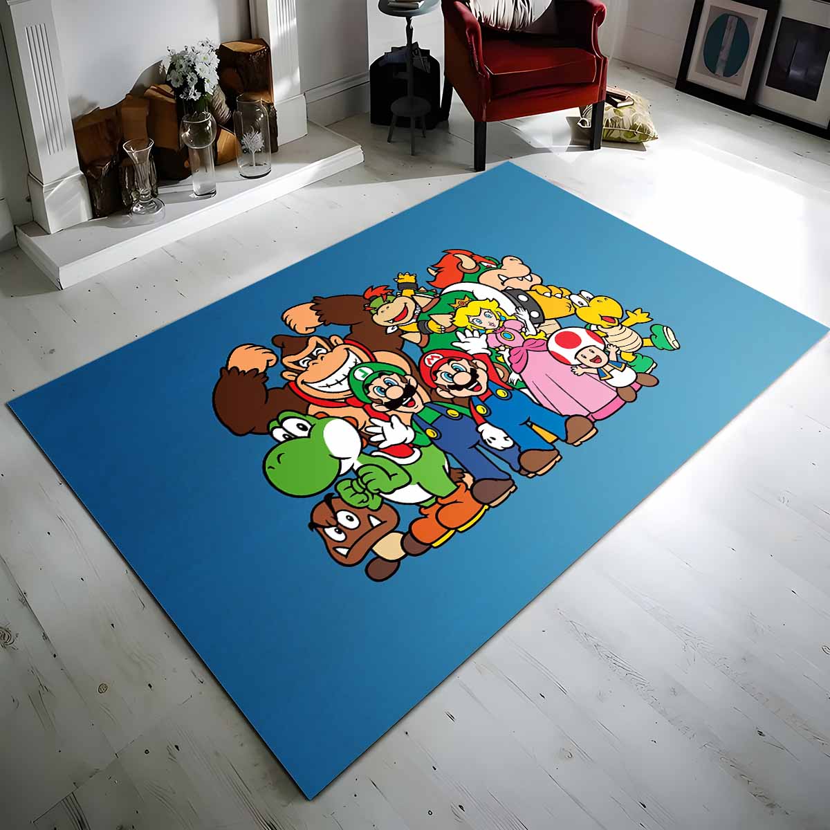 Super Mario Charaktere 35 Teppich