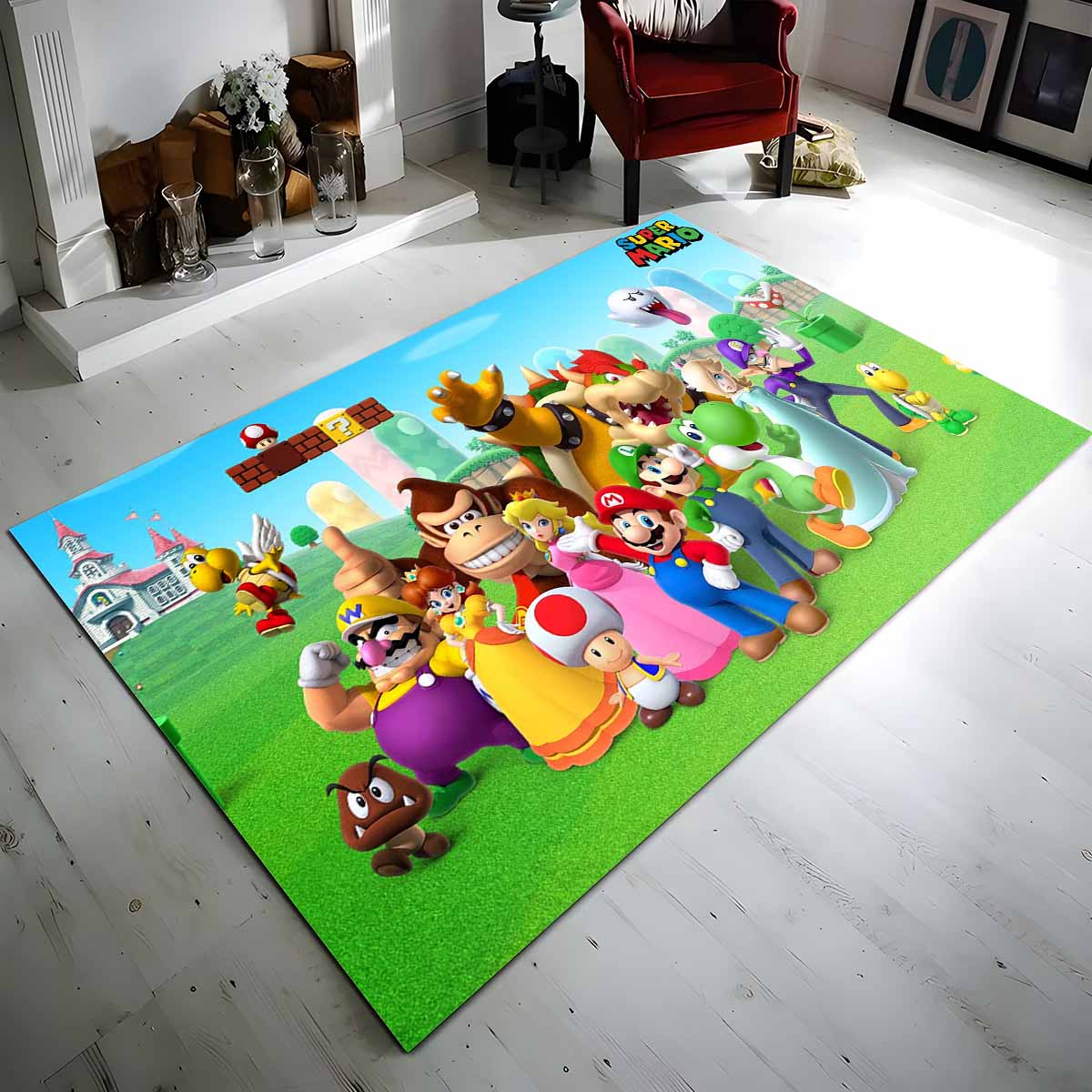 Super Mario Charaktere 36 Teppich
