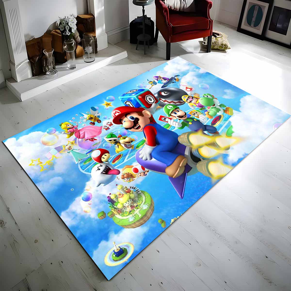 Super Mario Charaktere 42 Teppich