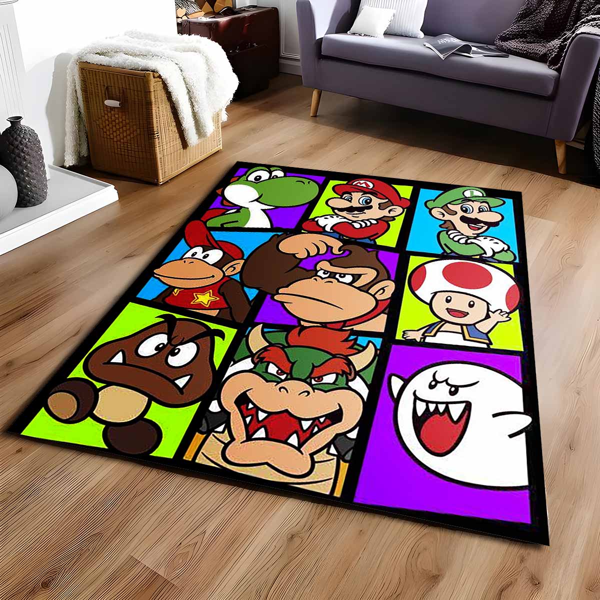 Super Mario Charaktere 44 Teppich