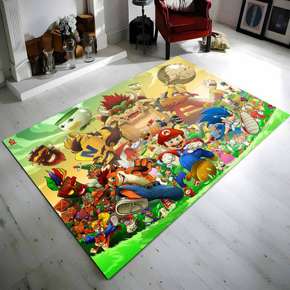 Super Mario Charaktere 5 Teppich