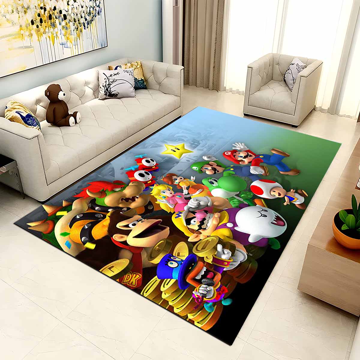Super Mario Charaktere 8 Teppich 2