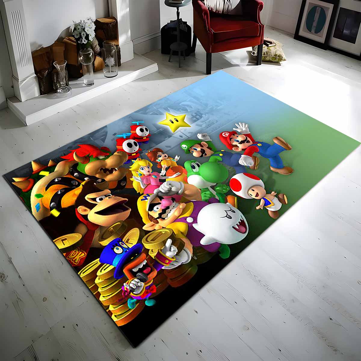 Super Mario Charaktere 8 Teppich