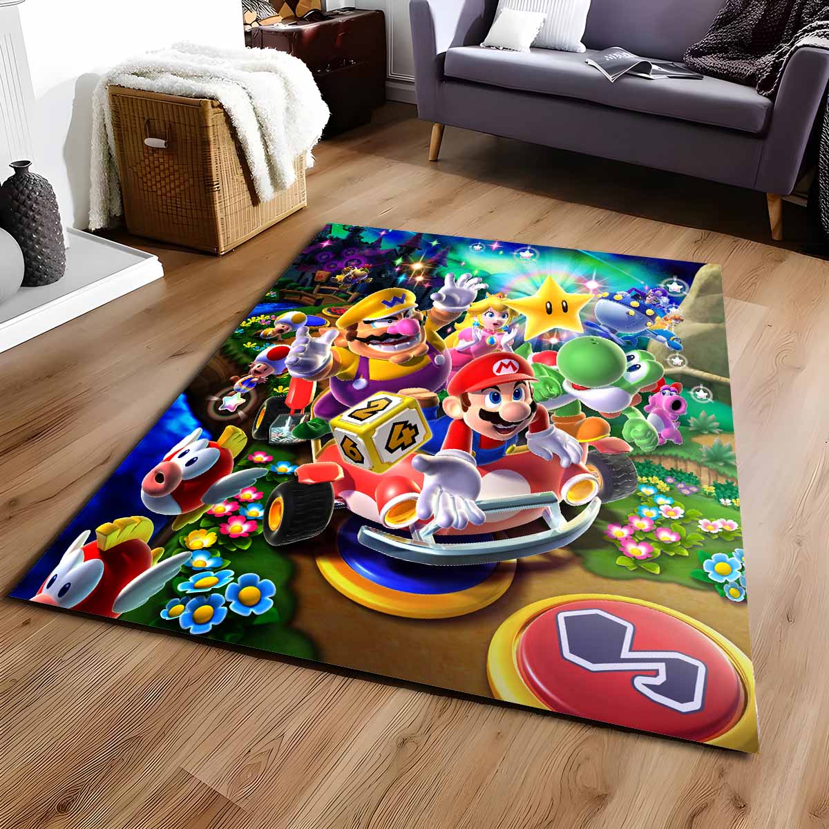 Super Mario Charaktere Teppich