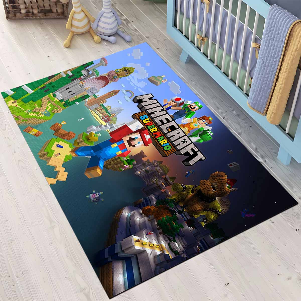 Super Mario Im Minecraft-stil Teppich 3