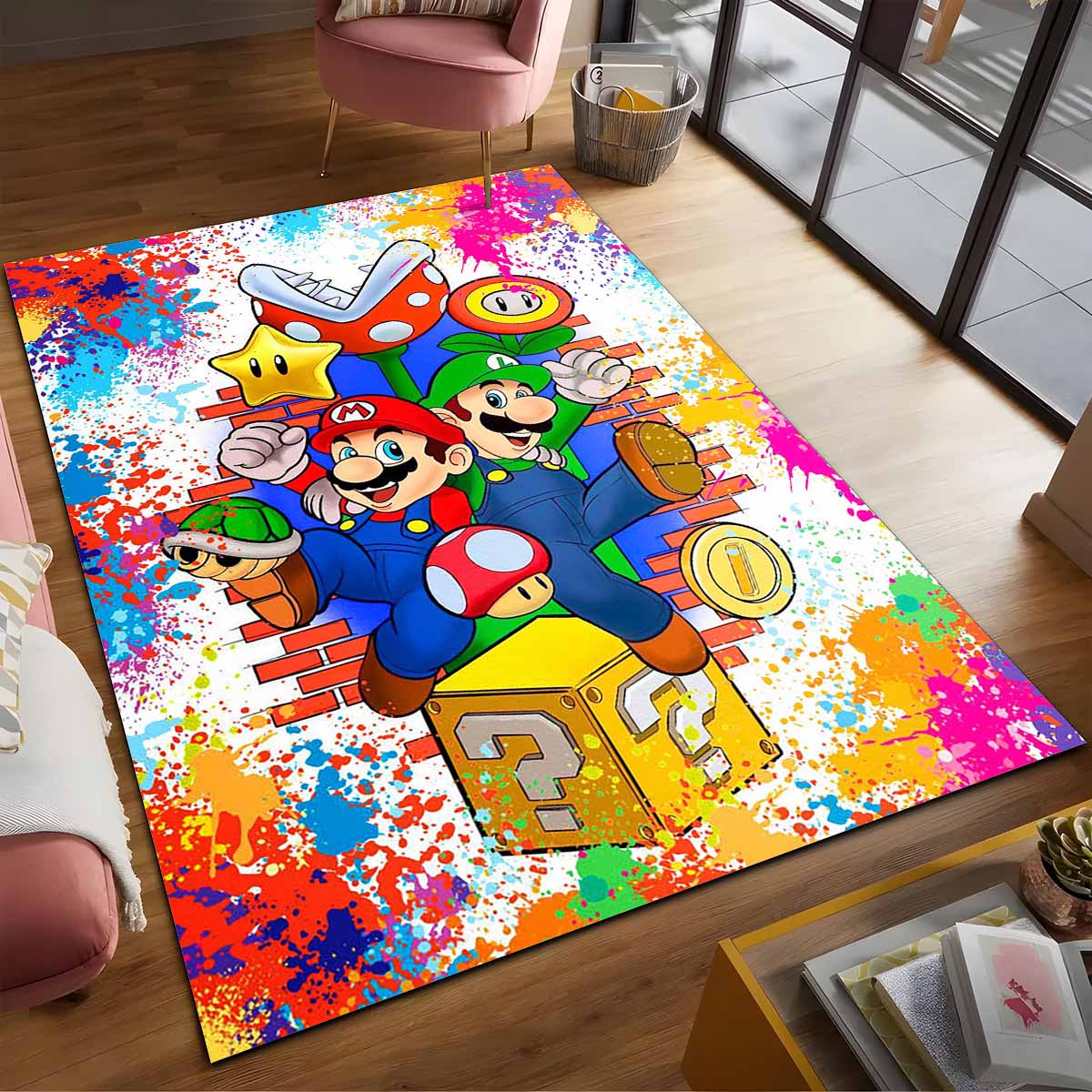 Super Mario Luigi Teppich 2