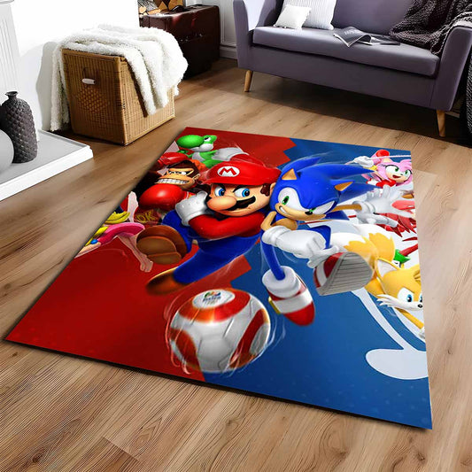 Super Mario & Sonic Nintendo-charaktere Teppich