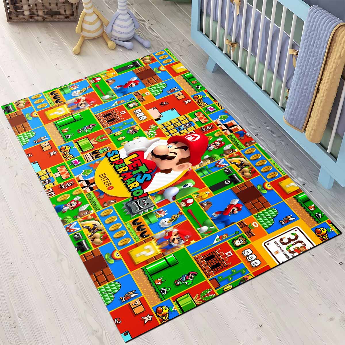 Super Mario Spielstart Teppich 3