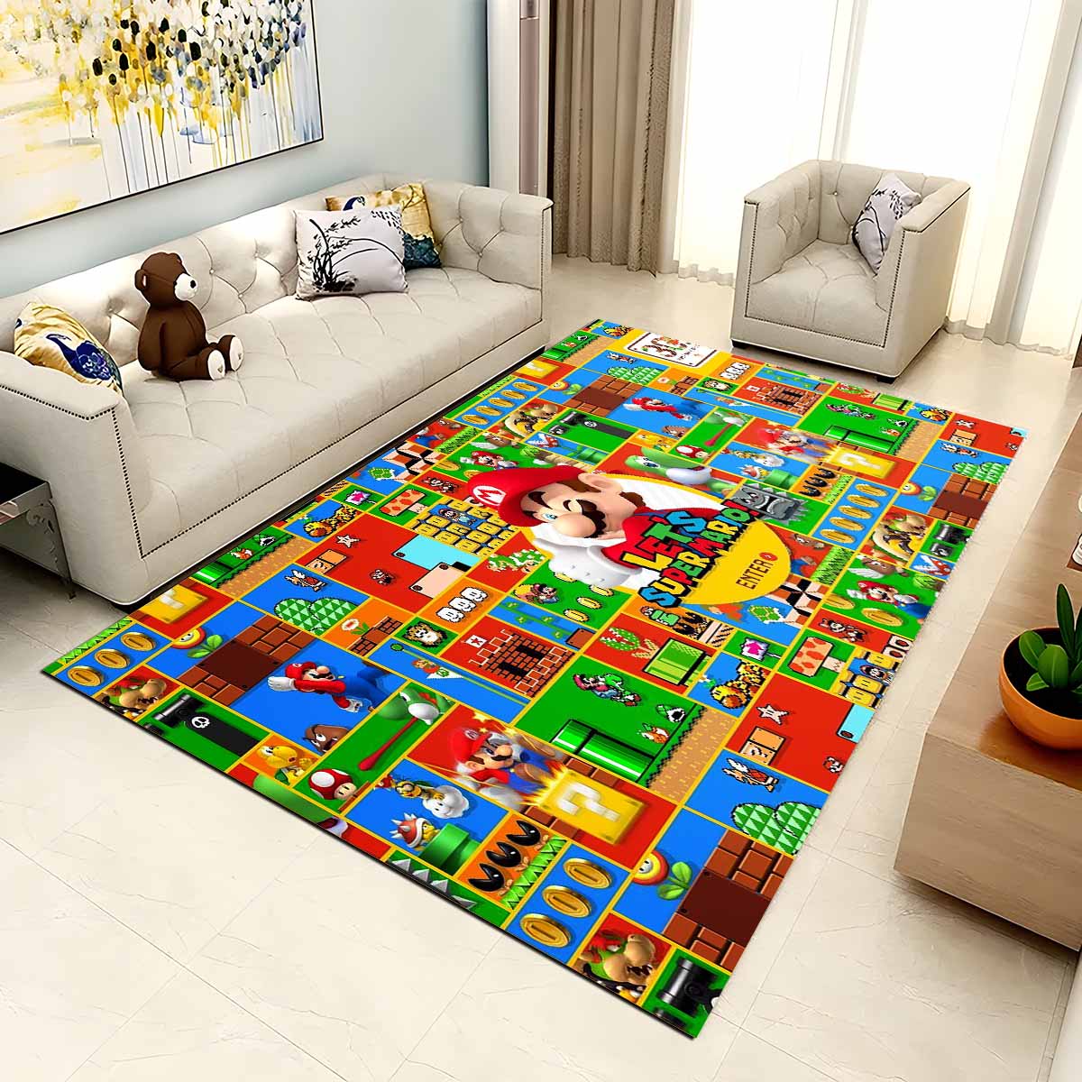 Super Mario Spielstart Teppich 2