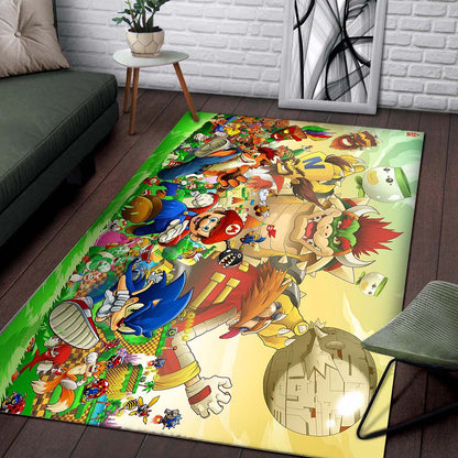 Super Mario Vs Crash Bandicoot Teppich 2