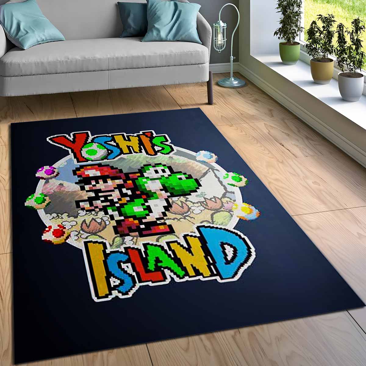 Super Mario Yoshis Island Teppich 3