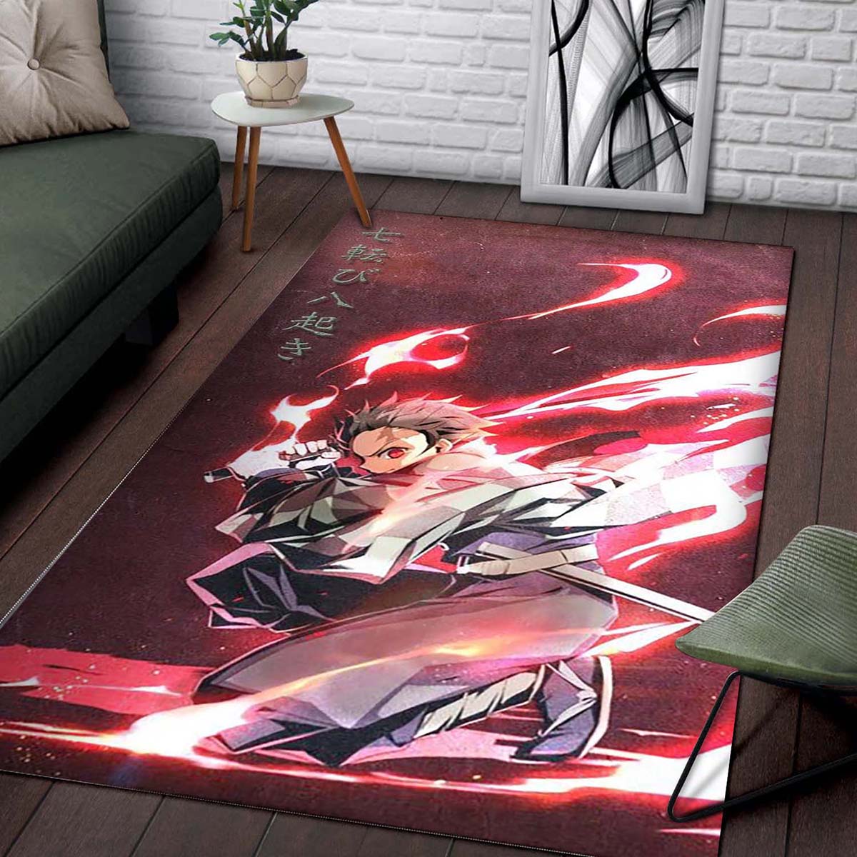 Tanjiro Kamado Sea Halo Dragon Teppich 2