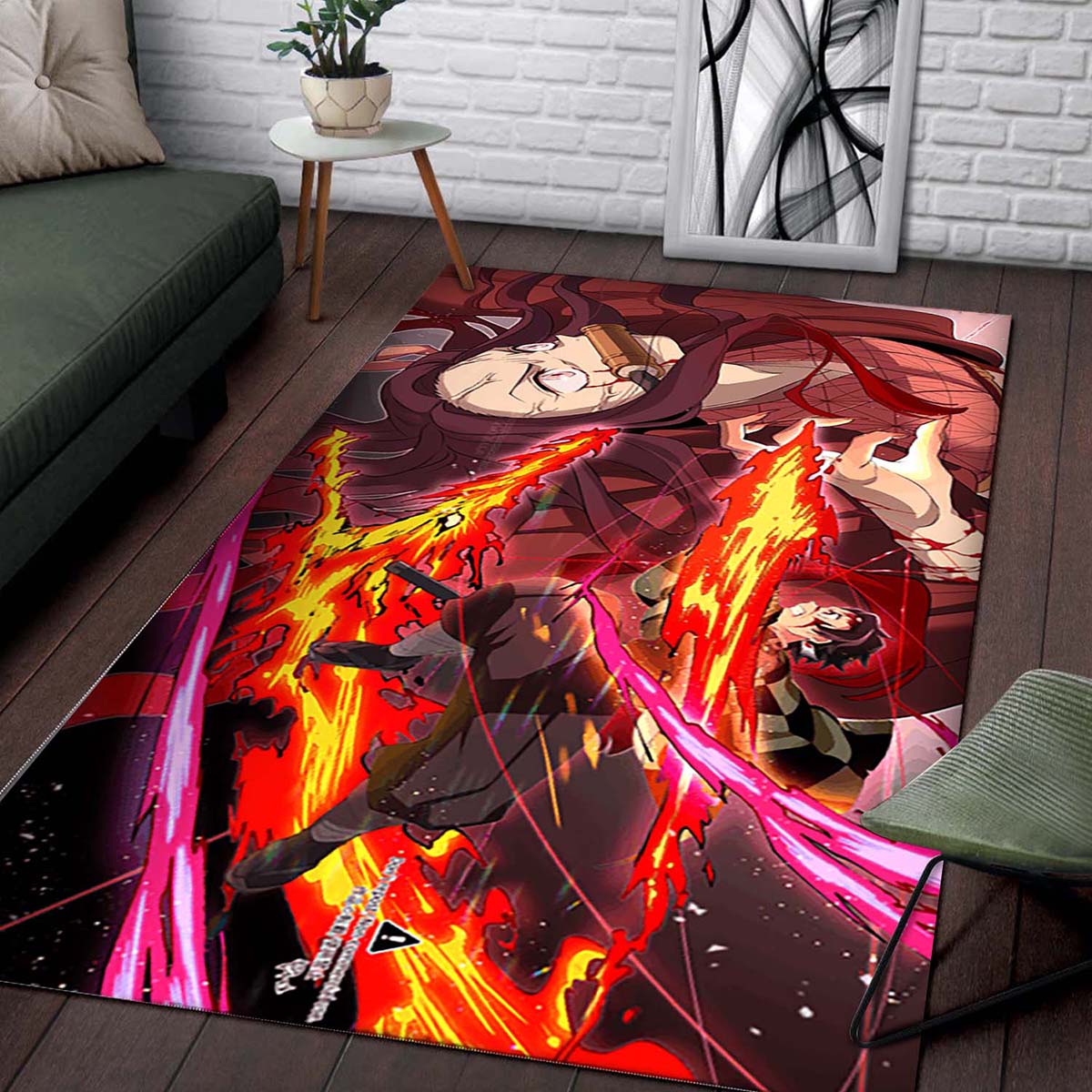 Tanjiro Kamado X Nezuko Kamado Teppich 2