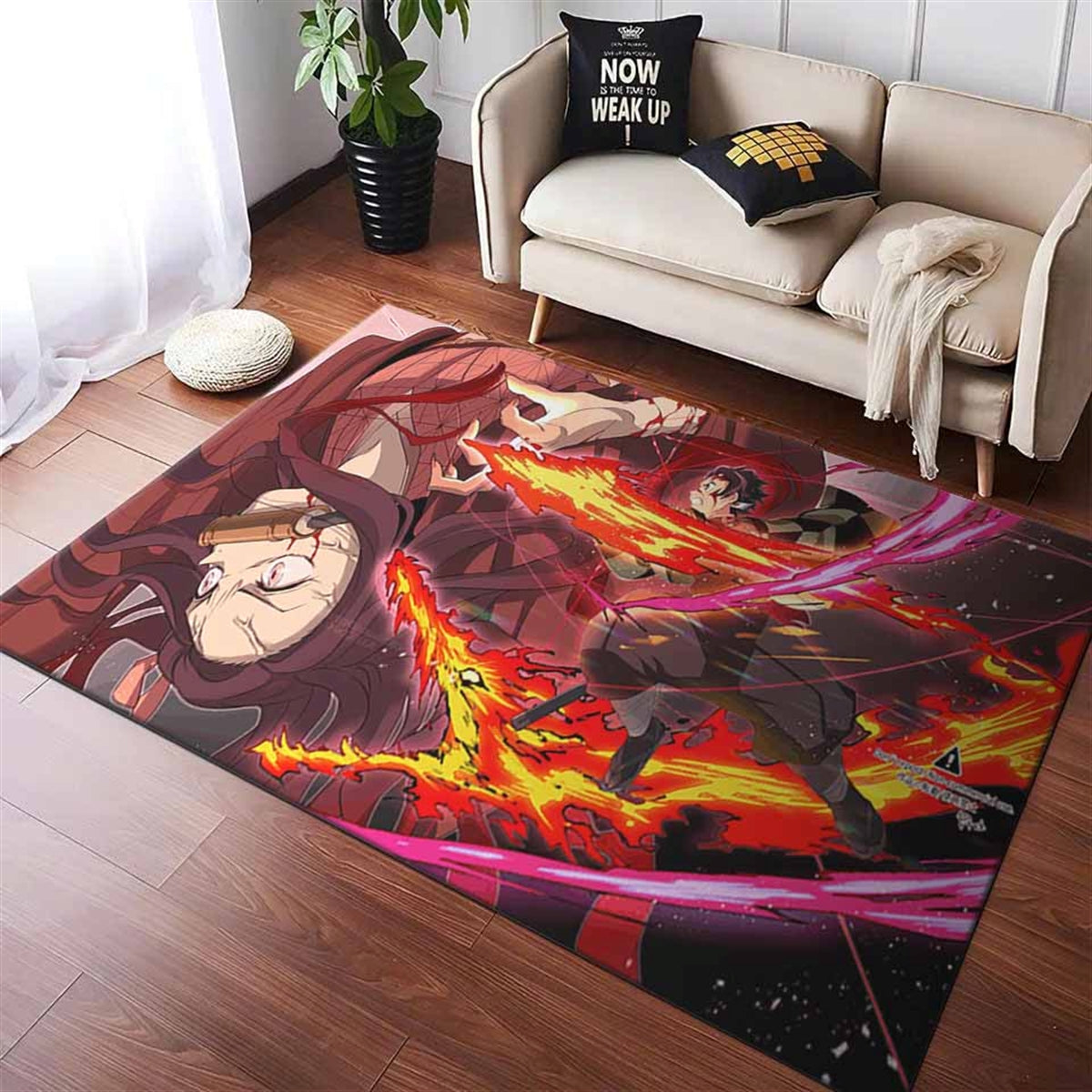 Tanjiro Kamado X Nezuko Kamado Teppich